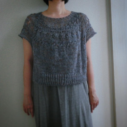 Top-down Round Yoke Pullover Knitting Pattern