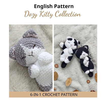 6 in 1 Kitty Collection Crochet Pattern