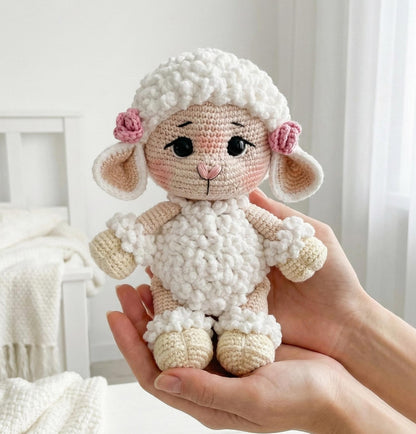 Plush Sheep Toy Crochet Pattern