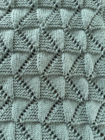 Zig Zag Baby Blanket Knitting Pattern