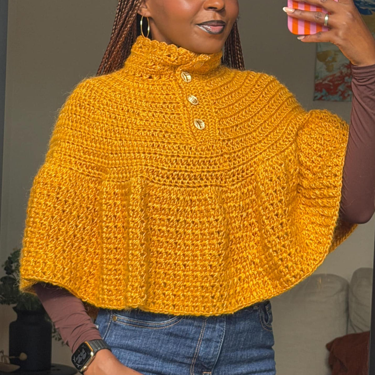 Ruffle Cape Crochet Pattern