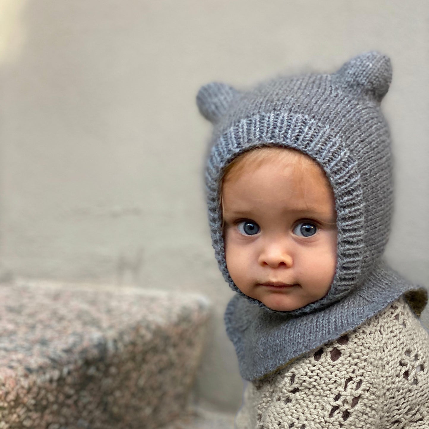 Baby Bear Balaclava Knitting Pattern