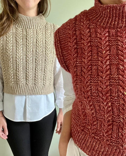 Herbarium Slipover Knitting Pattern Aran Knitting Pattern