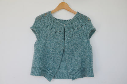 Top-down Round Yoke Pullover Knitting Pattern