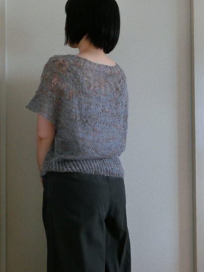 Top-down Round Yoke Pullover Knitting Pattern