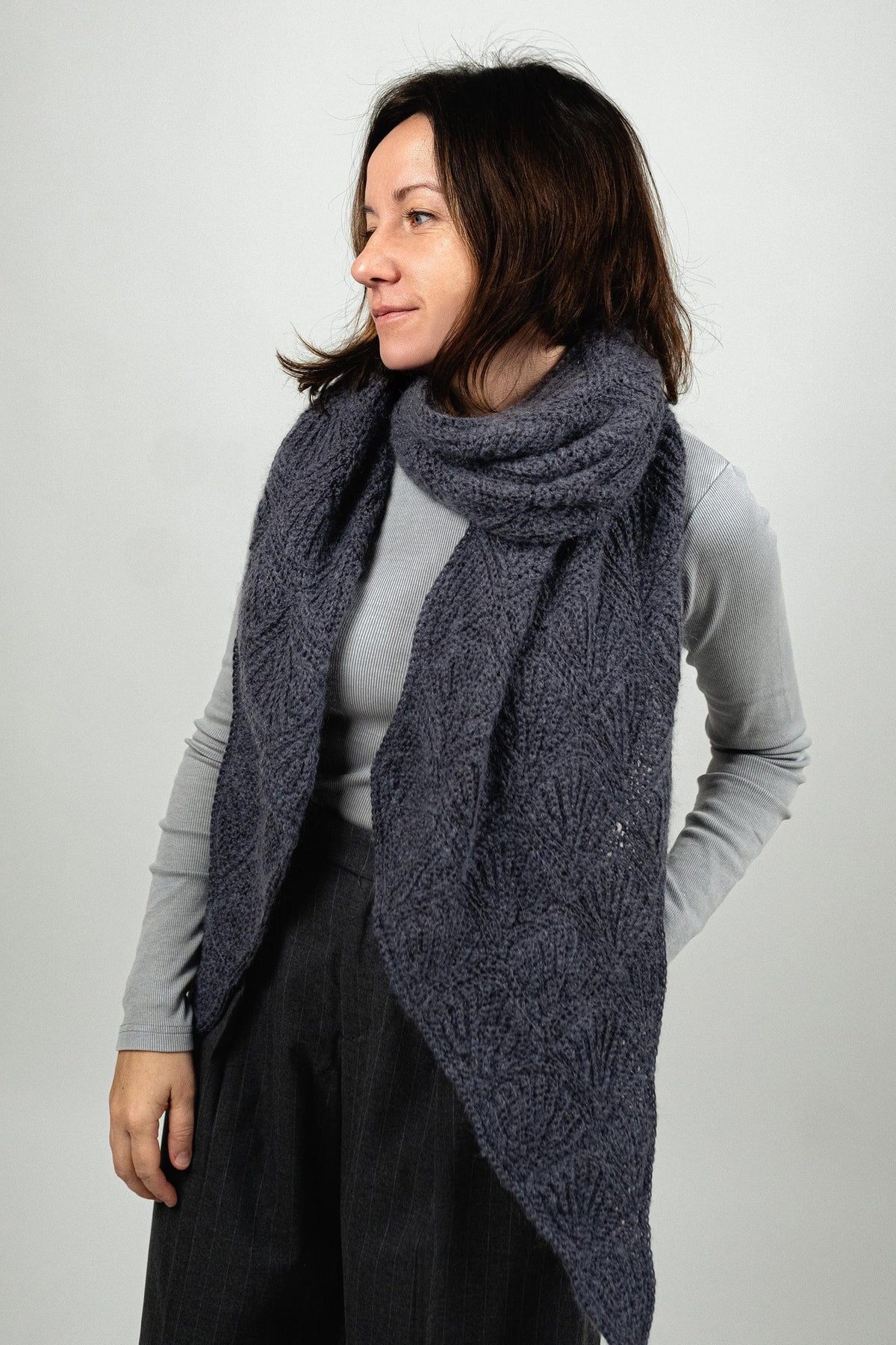 Short Row Shelly Scarf Crochet Pattern