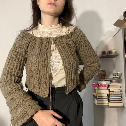 Vintage Autumn Fall Cardigan Crochet Pattern