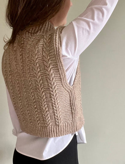 Herbarium Slipover Knitting Pattern Aran Knitting Pattern