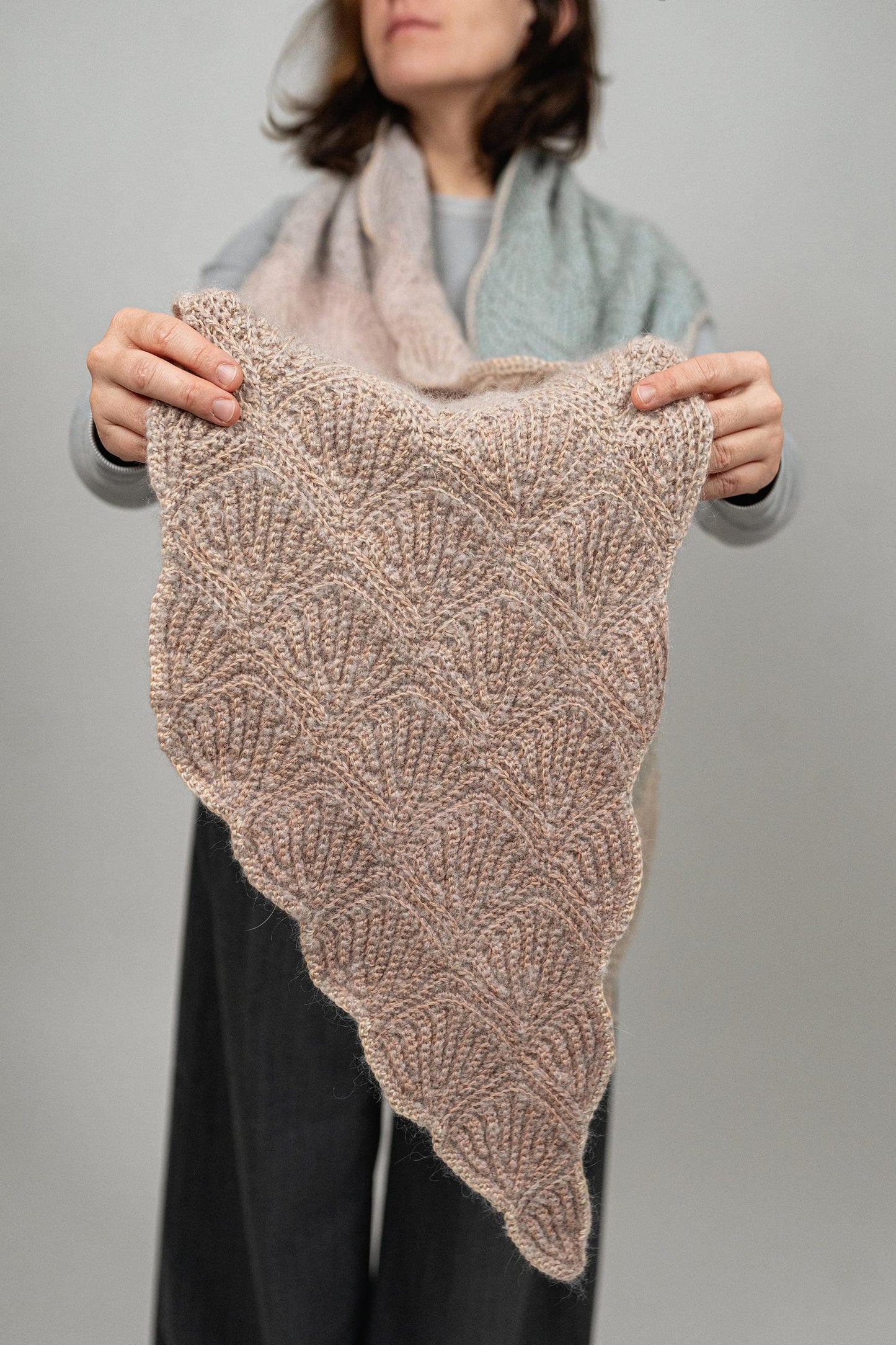 Short Row Shelly Scarf Crochet Pattern