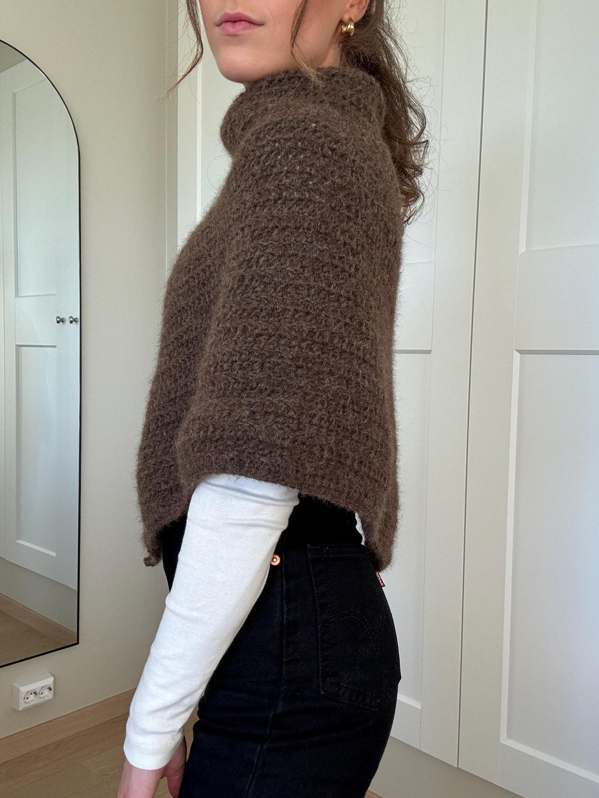 Nordic High-Neck Poncho Crochet Pattern