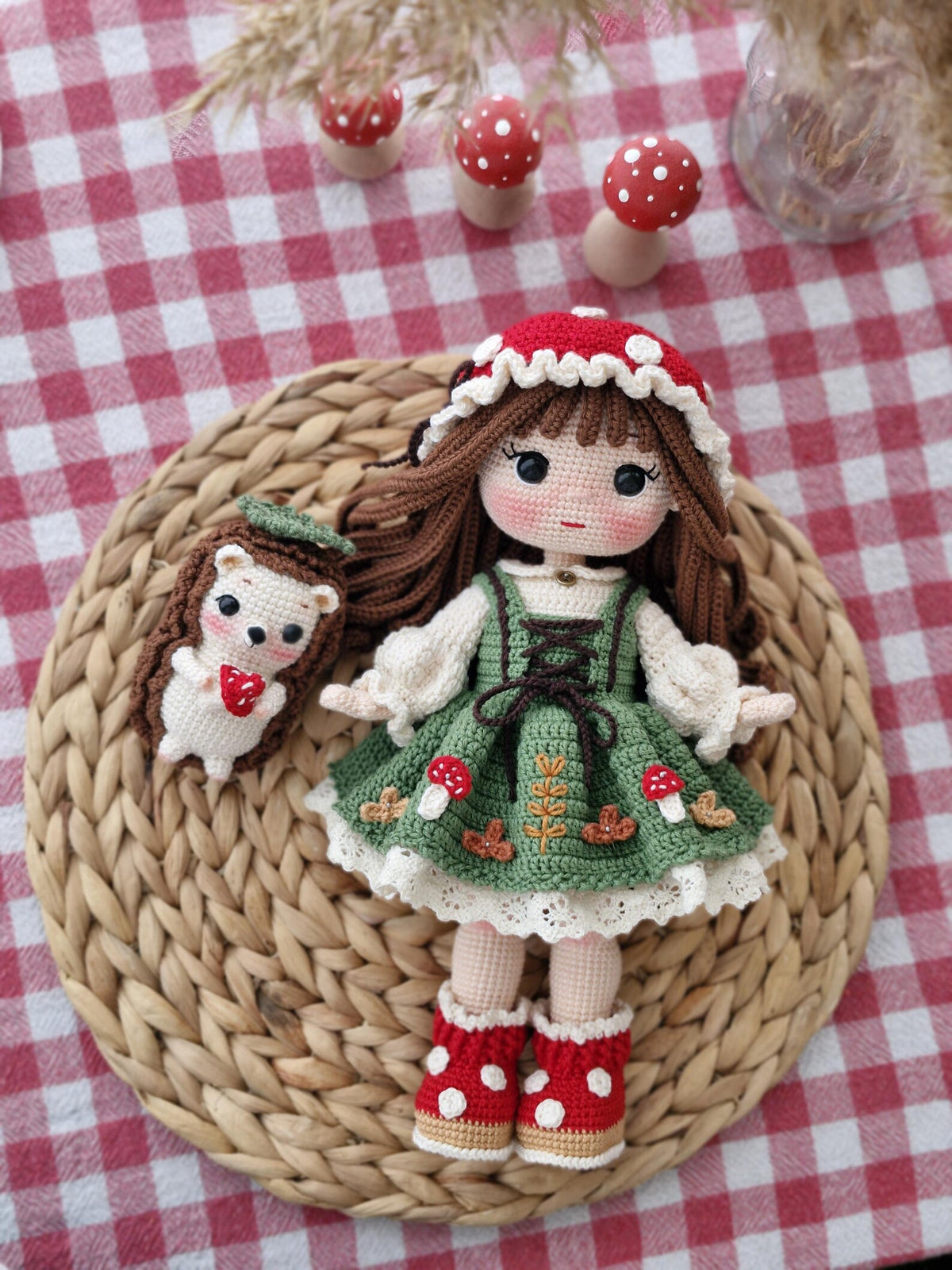 Whimsical Mushroom Doll Crochet Pattern