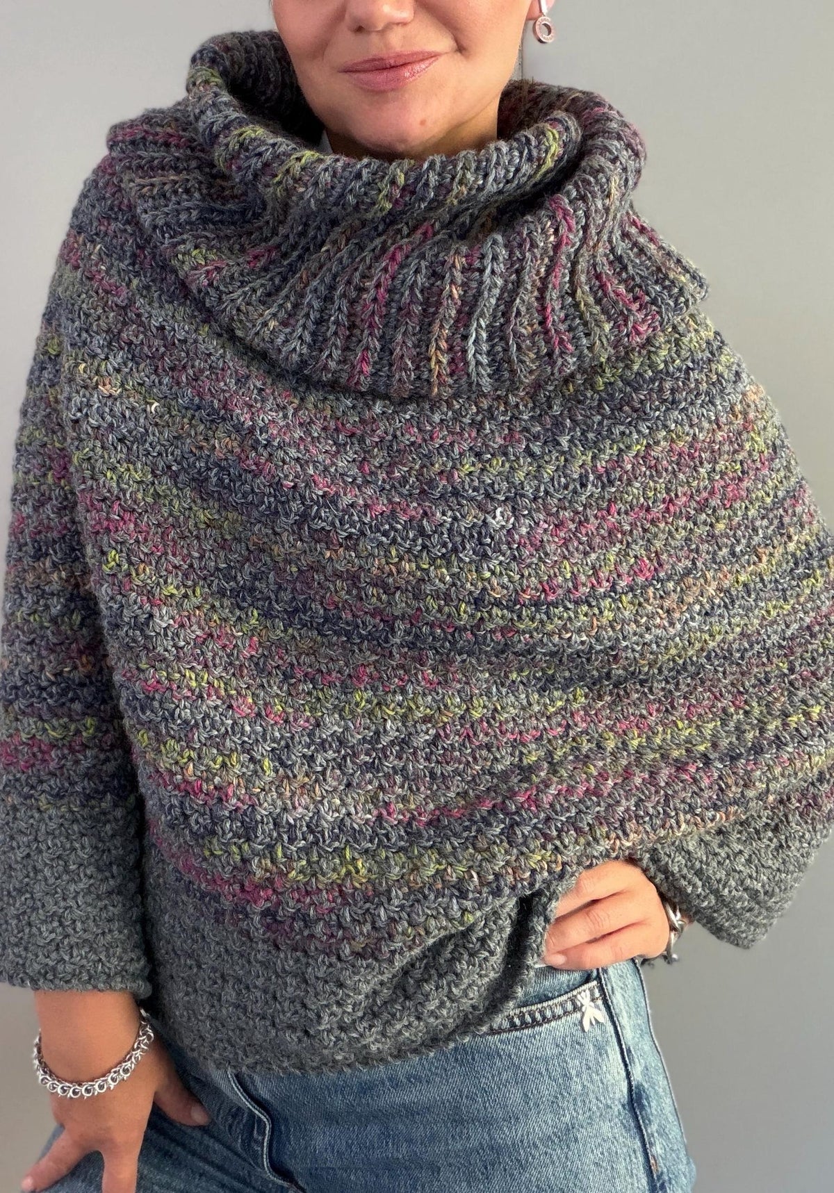 Dalia Hooded Poncho Crochet Pattern