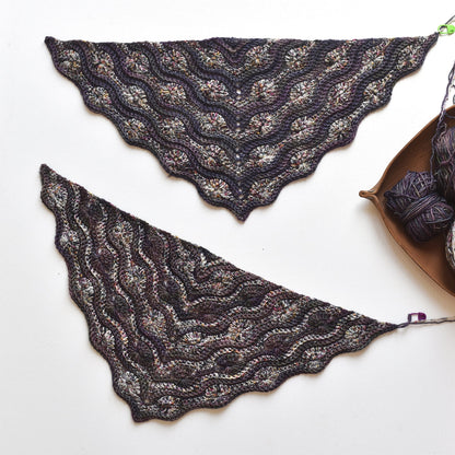 Textured Asymmetrical Shawl Crochet Pattern