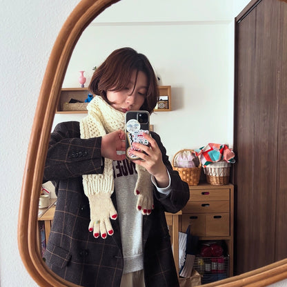 Hands Scarf Knitting Pattern