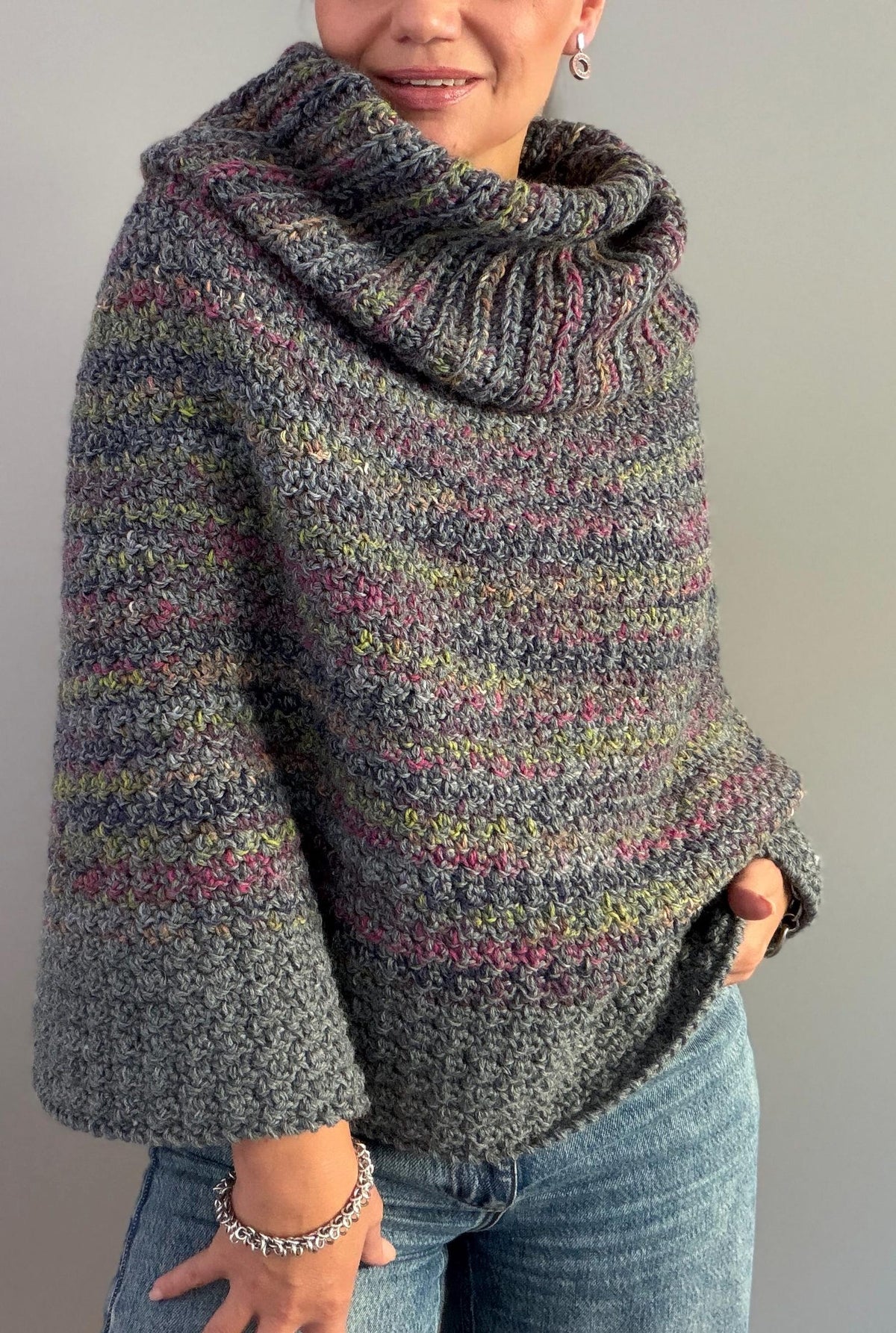 Dalia Hooded Poncho Crochet Pattern