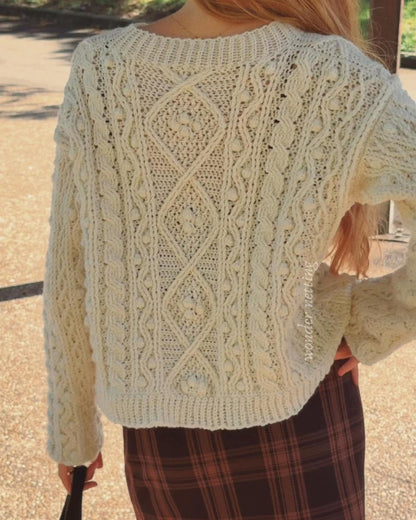 Cable Cardigan Crochet Pattern