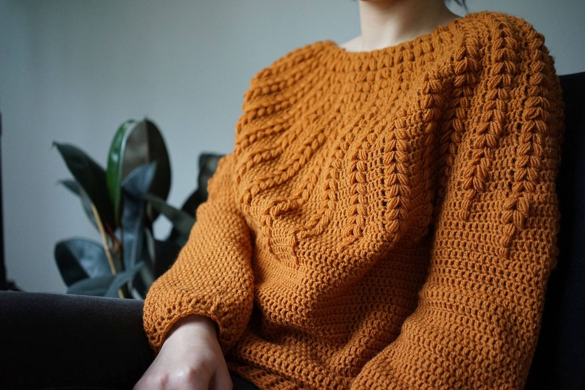 Goldenrod Sweater Crochet Pattern