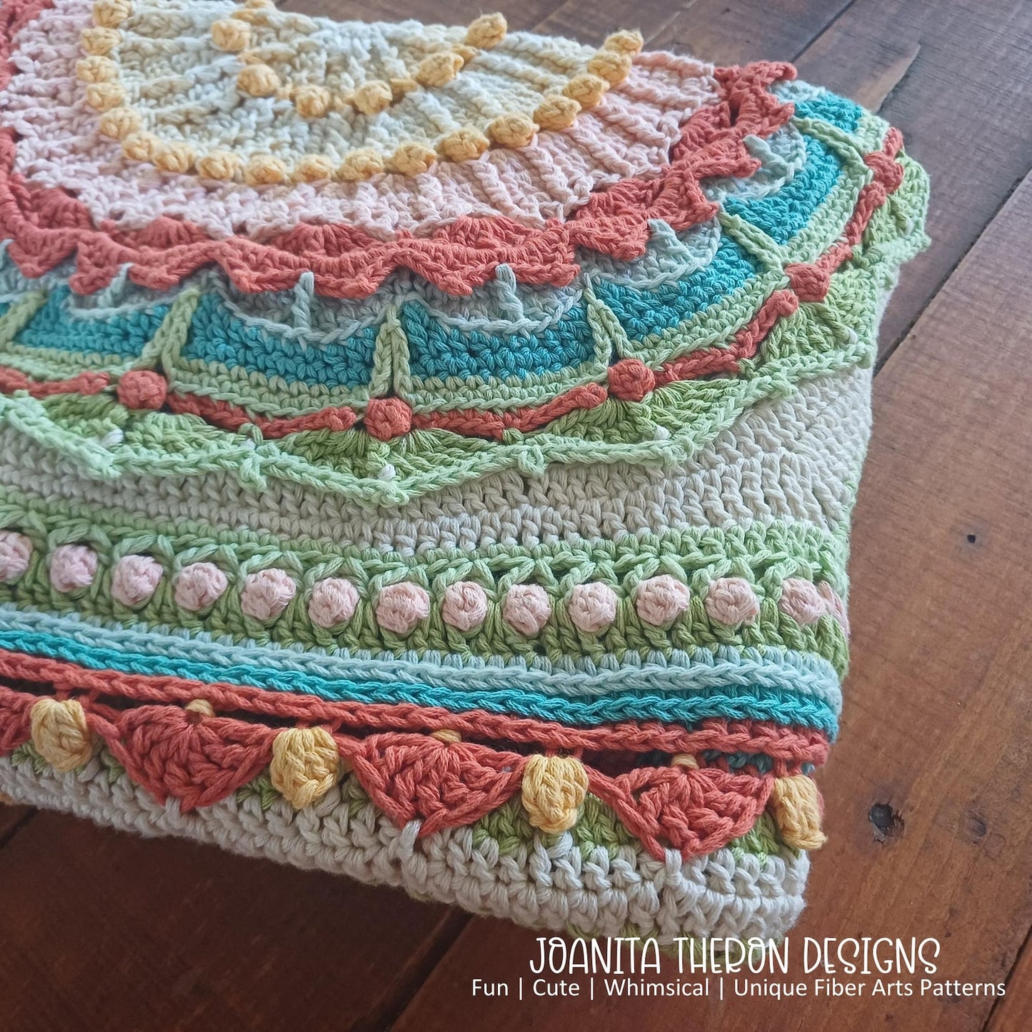 Mandala Square Blanket Crochet Pattern