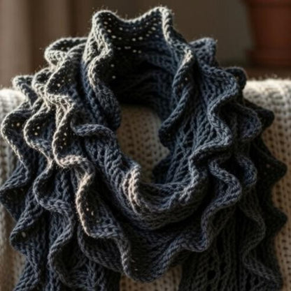Easy Squirrel Cowl Knitting Pattern
