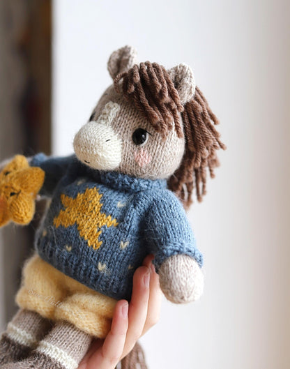 Amigurumi Horse with Removable Clothes Knitting Pattern