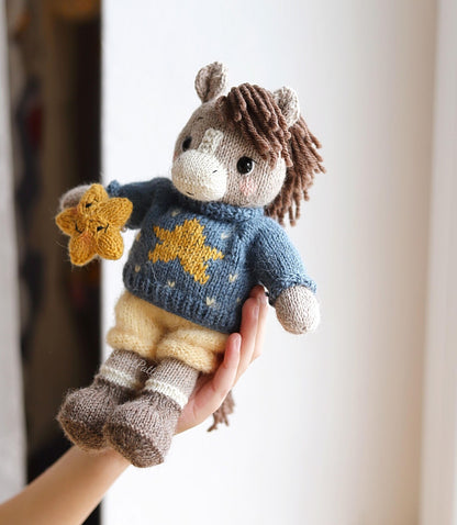 Amigurumi Horse with Removable Clothes Knitting Pattern