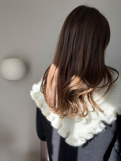 Celine Ruffle Shawl Beginner Friendly Crochet Pattern