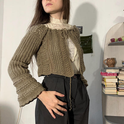 Vintage Autumn Fall Cardigan Crochet Pattern