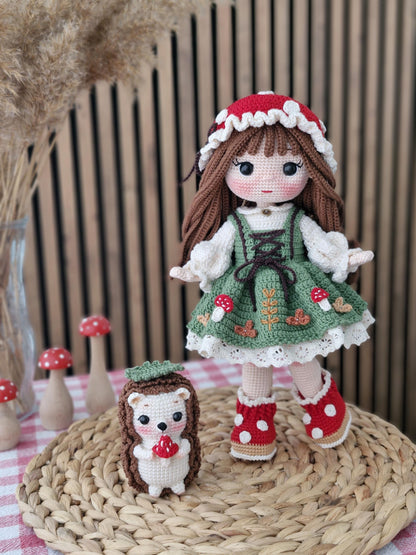 Whimsical Mushroom Doll Crochet Pattern