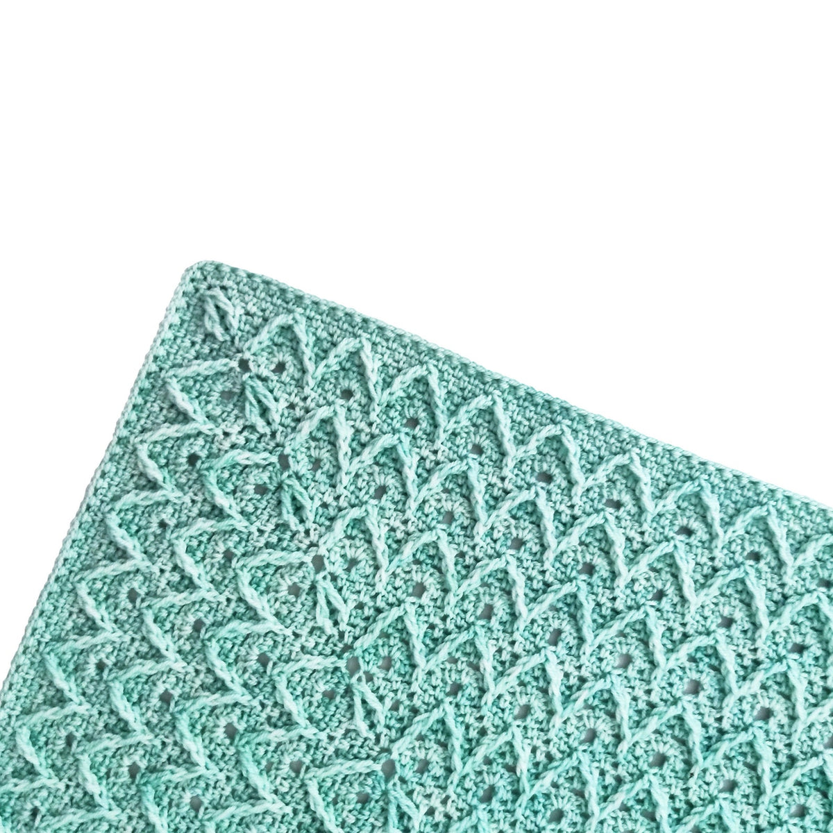Mint Leaf Shawl Crochet Pattern