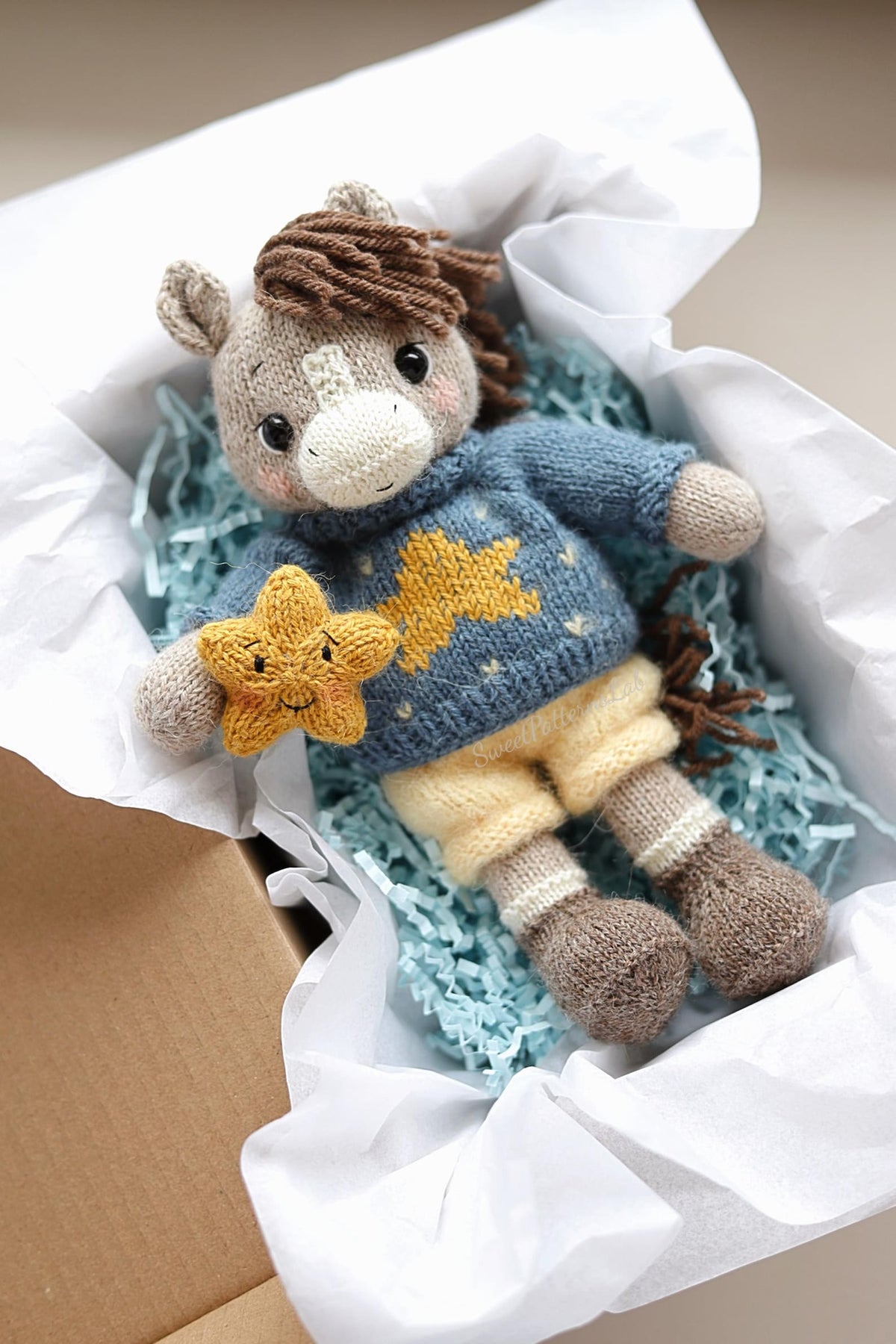 Amigurumi Horse with Removable Clothes Knitting Pattern