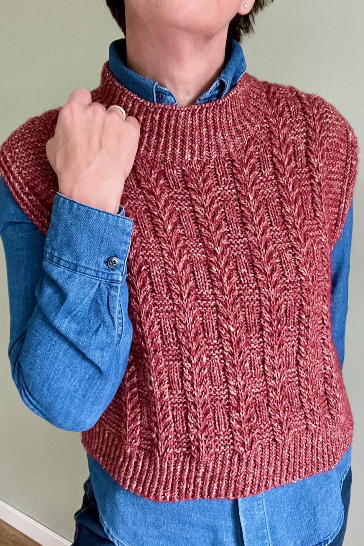 Herbarium Slipover Knitting Pattern Aran Knitting Pattern