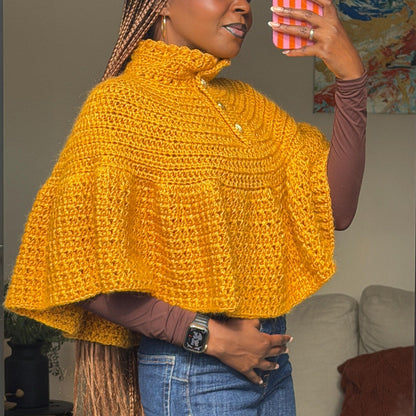 Ruffle Cape Crochet Pattern
