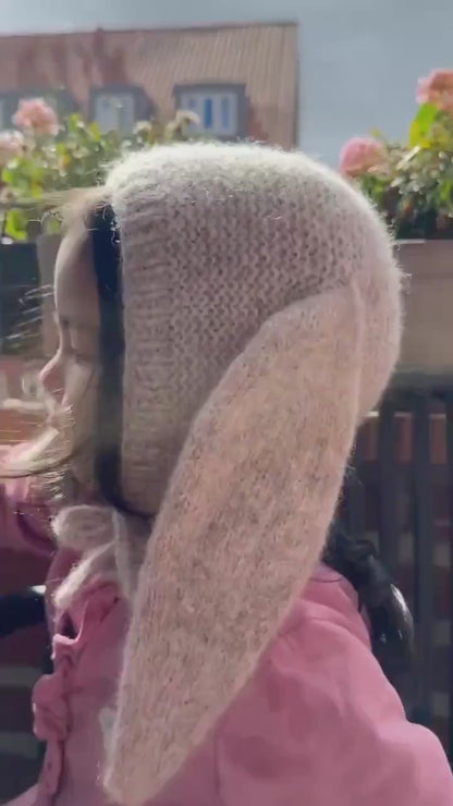 Alpaca Bunny Bonnet Knitting Pattern