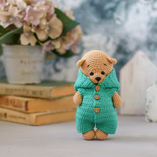 Crochet Jumpsuit Pattern for Usti the Teddy Bear