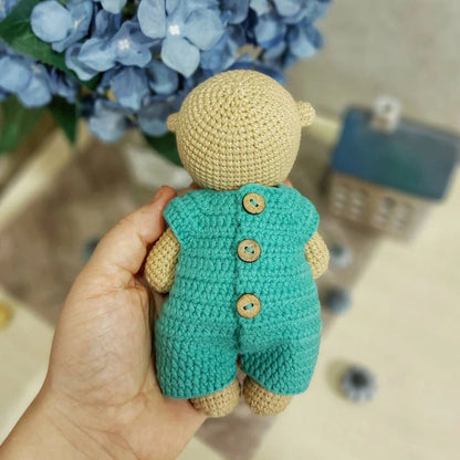 Crochet Jumpsuit Pattern for Usti the Teddy Bear